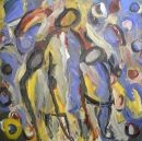 Öl auf leinwand 175 x 175 cm 1998 